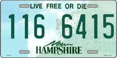 NH license plate 1166415