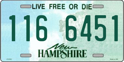 NH license plate 1166451