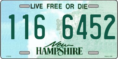 NH license plate 1166452