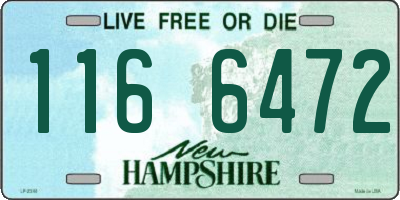 NH license plate 1166472