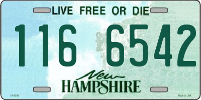 NH license plate 1166542