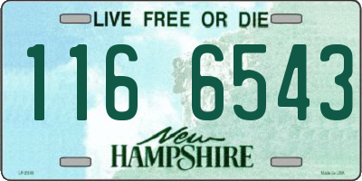 NH license plate 1166543
