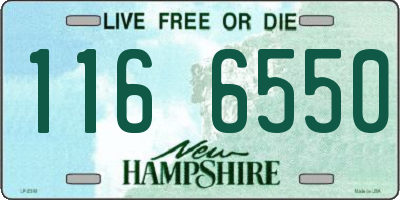 NH license plate 1166550