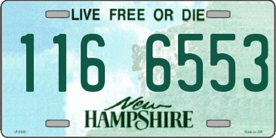 NH license plate 1166553