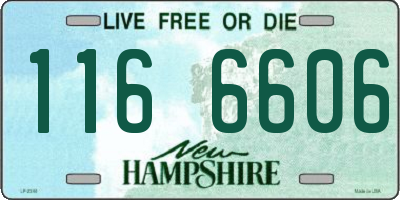 NH license plate 1166606