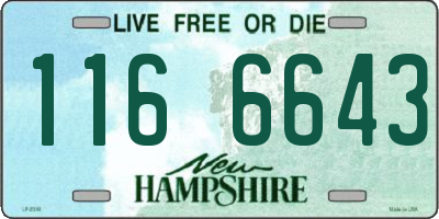 NH license plate 1166643