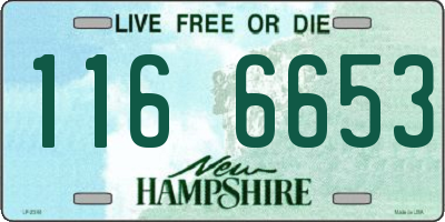 NH license plate 1166653