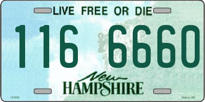 NH license plate 1166660