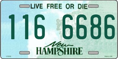 NH license plate 1166686