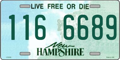 NH license plate 1166689