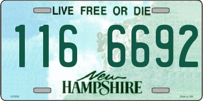 NH license plate 1166692