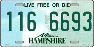 NH license plate 1166693
