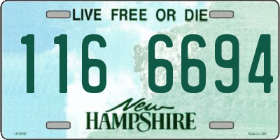 NH license plate 1166694