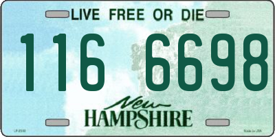 NH license plate 1166698