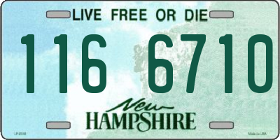 NH license plate 1166710