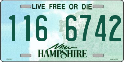 NH license plate 1166742