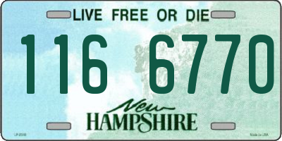 NH license plate 1166770