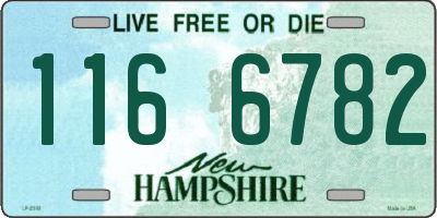 NH license plate 1166782