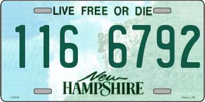 NH license plate 1166792