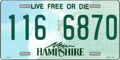 NH license plate 1166870