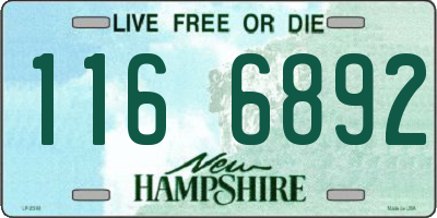 NH license plate 1166892