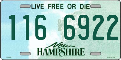 NH license plate 1166922