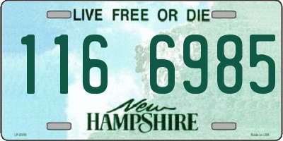 NH license plate 1166985