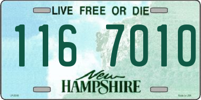 NH license plate 1167010