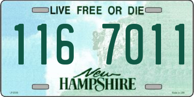 NH license plate 1167011