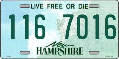 NH license plate 1167016