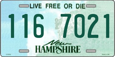 NH license plate 1167021