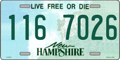 NH license plate 1167026