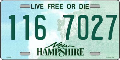 NH license plate 1167027