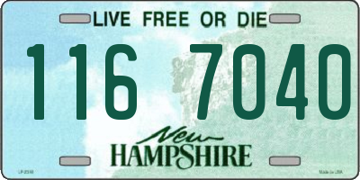 NH license plate 1167040