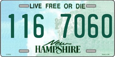 NH license plate 1167060