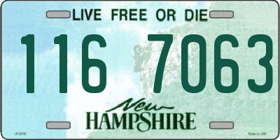 NH license plate 1167063