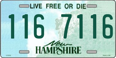 NH license plate 1167116