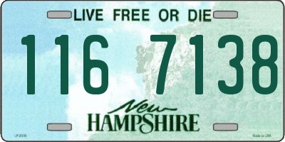 NH license plate 1167138