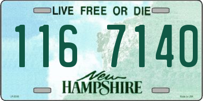 NH license plate 1167140