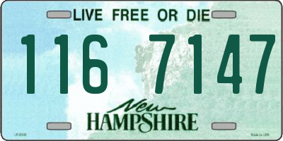 NH license plate 1167147