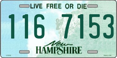 NH license plate 1167153