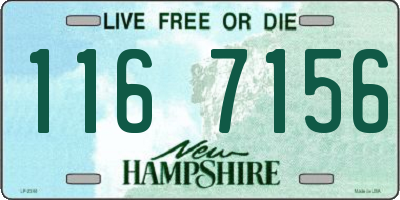 NH license plate 1167156