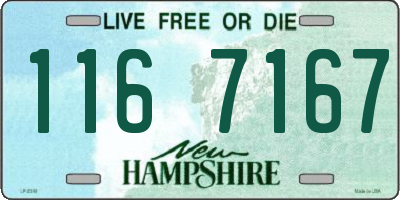NH license plate 1167167