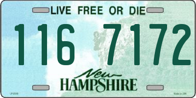 NH license plate 1167172