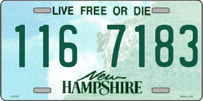 NH license plate 1167183