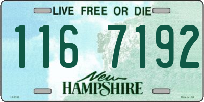 NH license plate 1167192