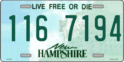 NH license plate 1167194