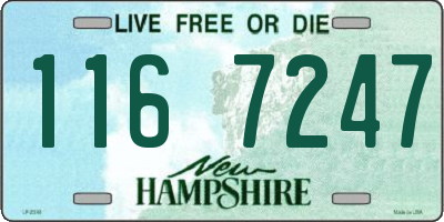 NH license plate 1167247