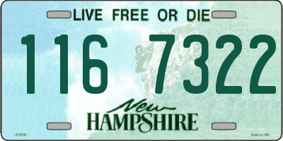NH license plate 1167322