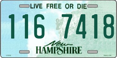 NH license plate 1167418